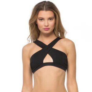 Brand New Blue Life Cold Shoulder Crop Bikini Top